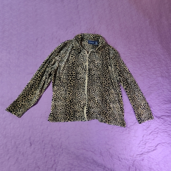 Liz Claiborne XL Animal Print Jacket - Picture 2 of 4